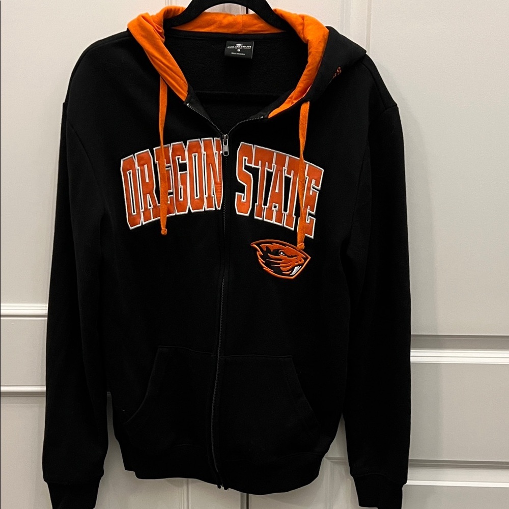 Colosseum Black and Orange Men's Hoodie